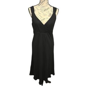Garnet Hill Silk Little Black Dress Women’s Size 8